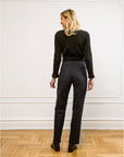 Long James Straight-Leg Work Pant - Black