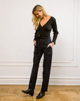 Long James Straight-Leg Work Pant - Black