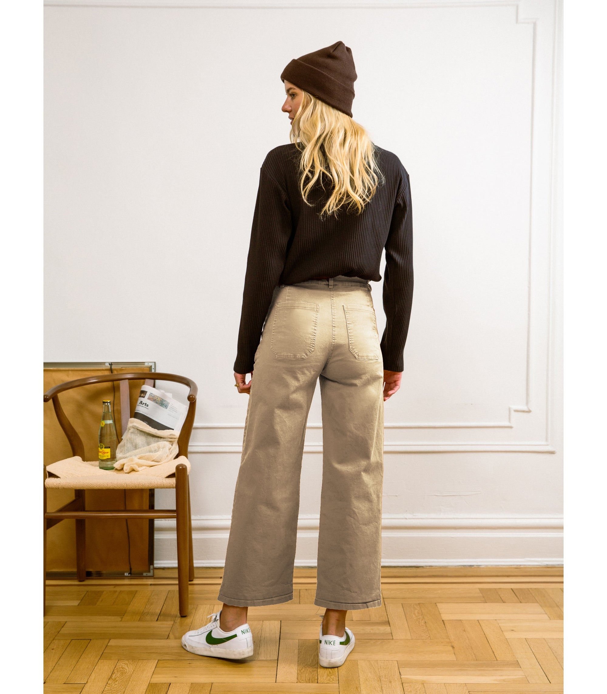Loup - Toni Wide Ankle Pants - Sand -