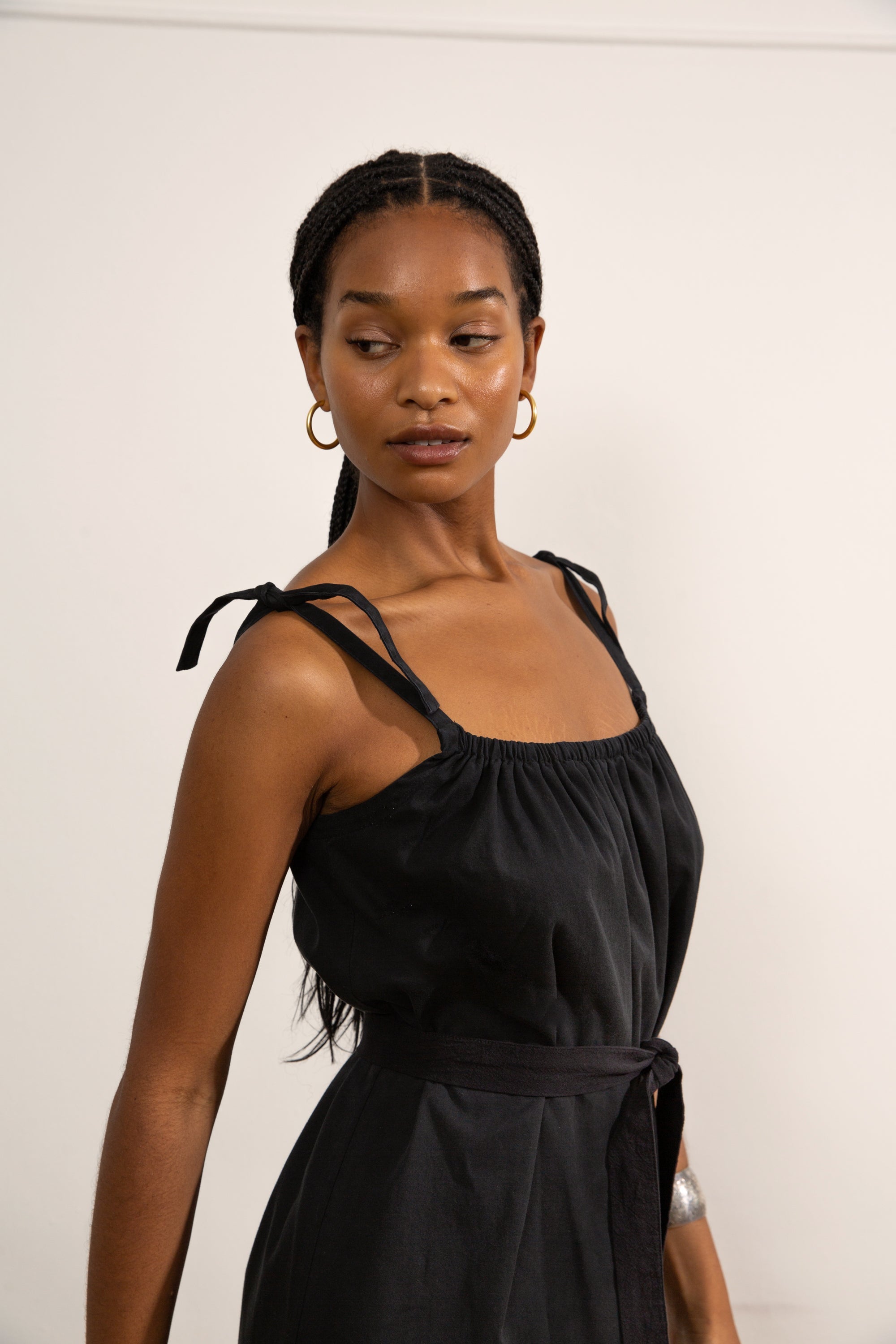 Loup - Penelope Tie Strap Dress - Black -