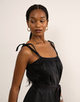 Penelope Tie Strap Dress - Black