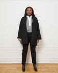 Loup - Valentina Sherpa Wrap Coat - Black -
