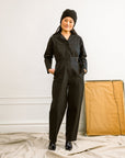 Loup - Wallis Long Sleeve Zip Jumpsuit - Black -