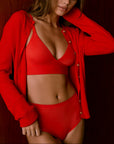 Harper Wilde - Bliss Triangle Bralette - Cherry -