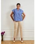 Blue Stripe Sienna Top