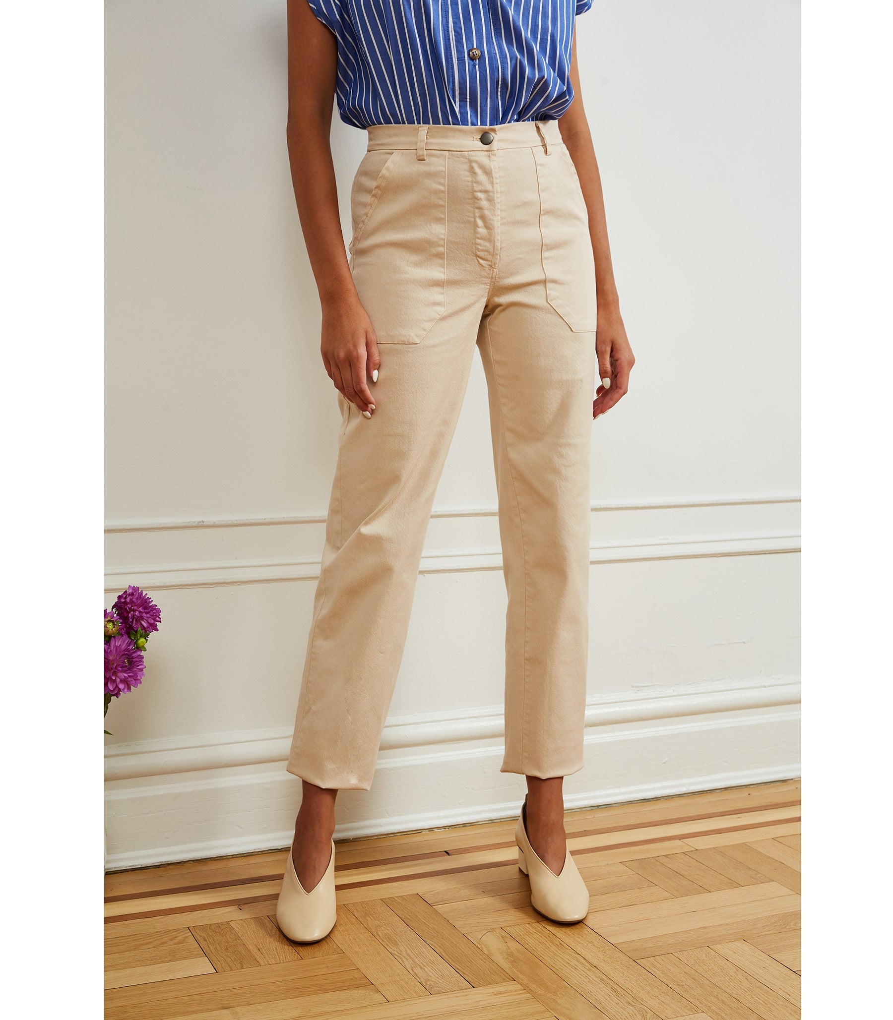 Loup - James Straight-Leg Work Pant - Sand -