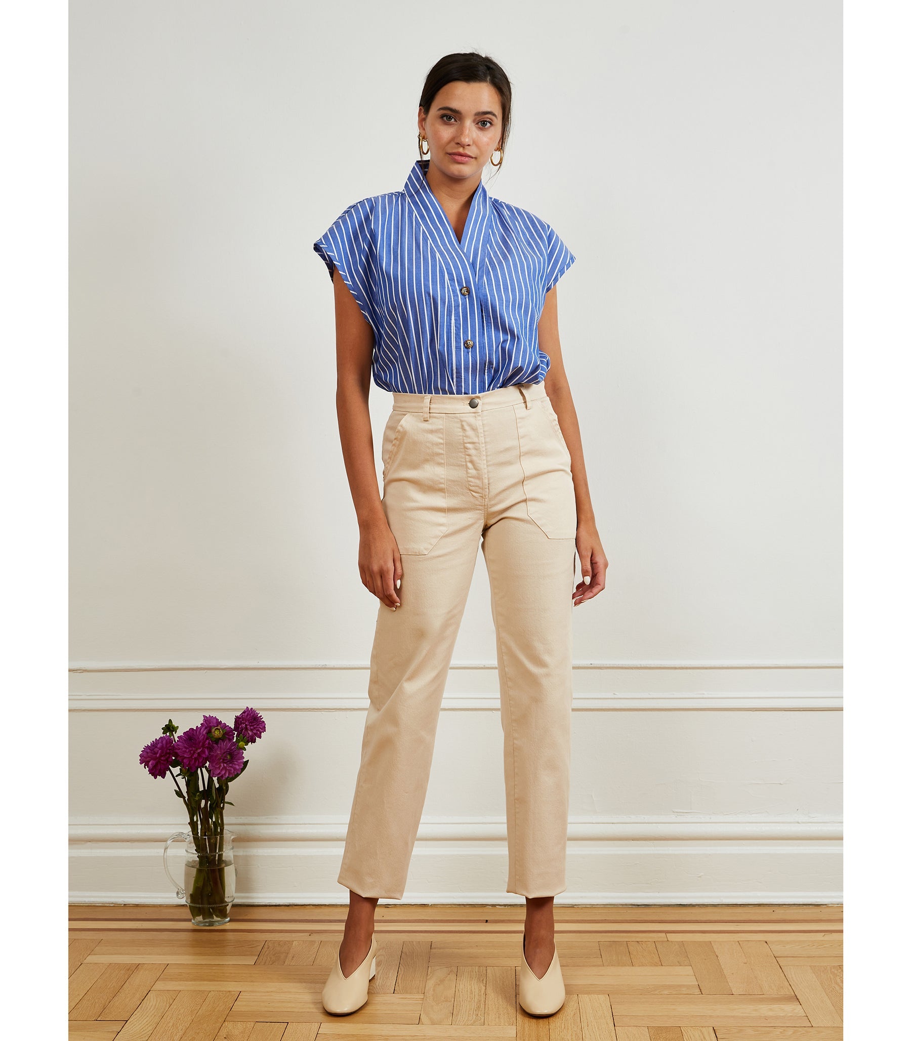 Loup - James Straight-Leg Work Pant - Sand -