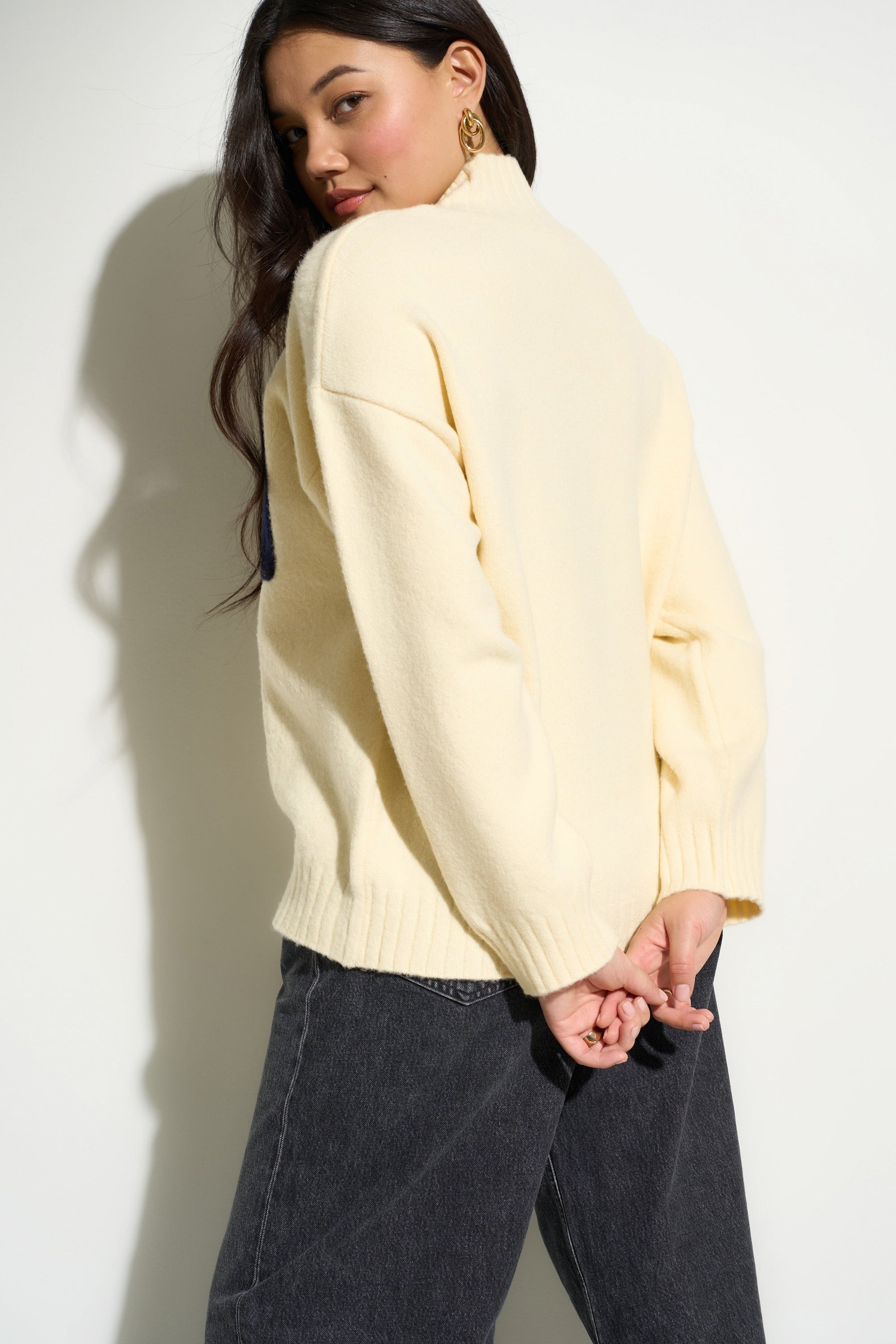 Callahan Knitwear - Bradley Oversized Turtleneck - Creme -