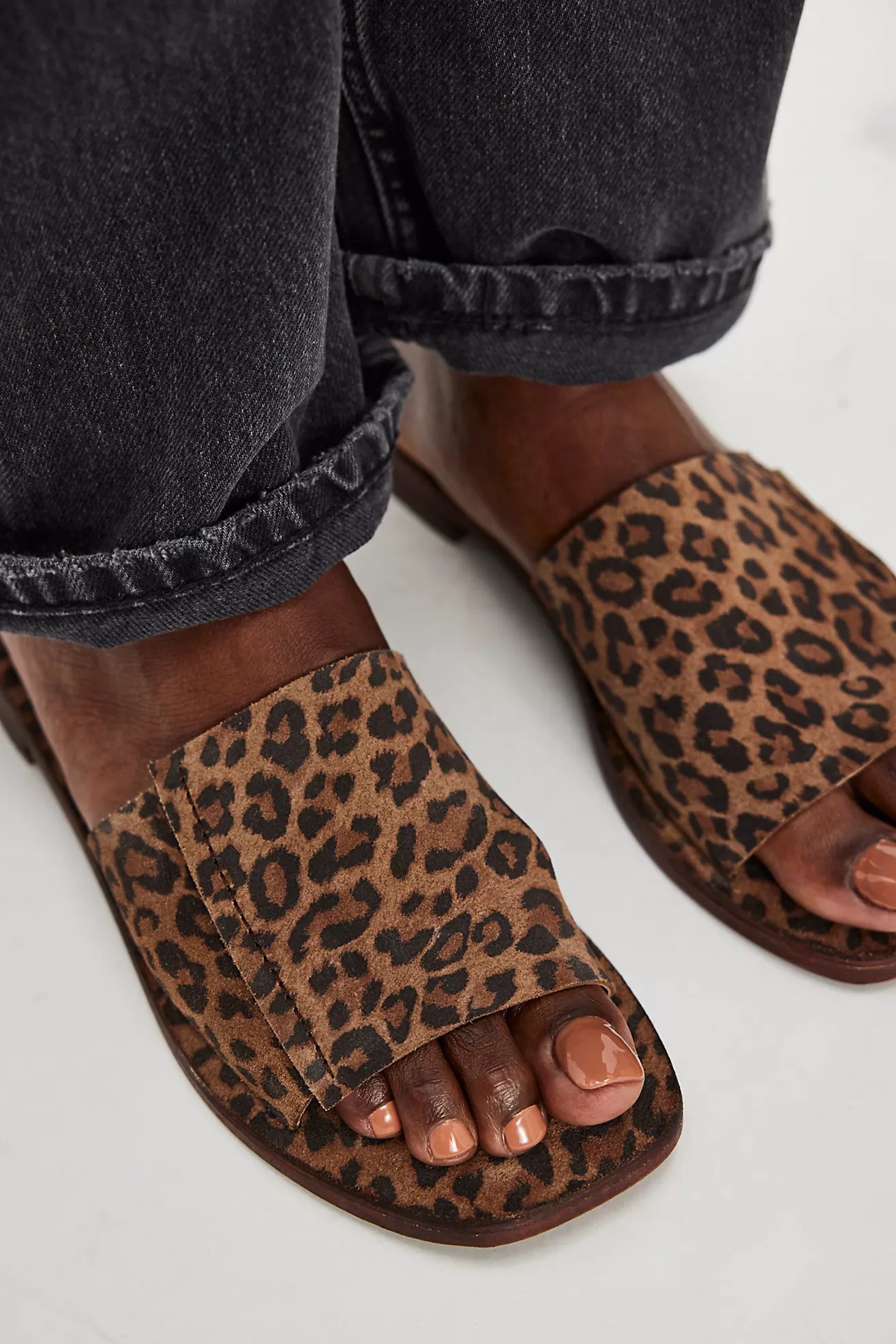 Free People - Free People Verona Slide Sandal - Leopard -