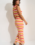 Callahan Knitwear - Clover Maxi Skirt - Rose Stripe -