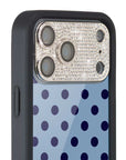 Wildflower Camera Bling Cover 17 Pro Max Silver Cute