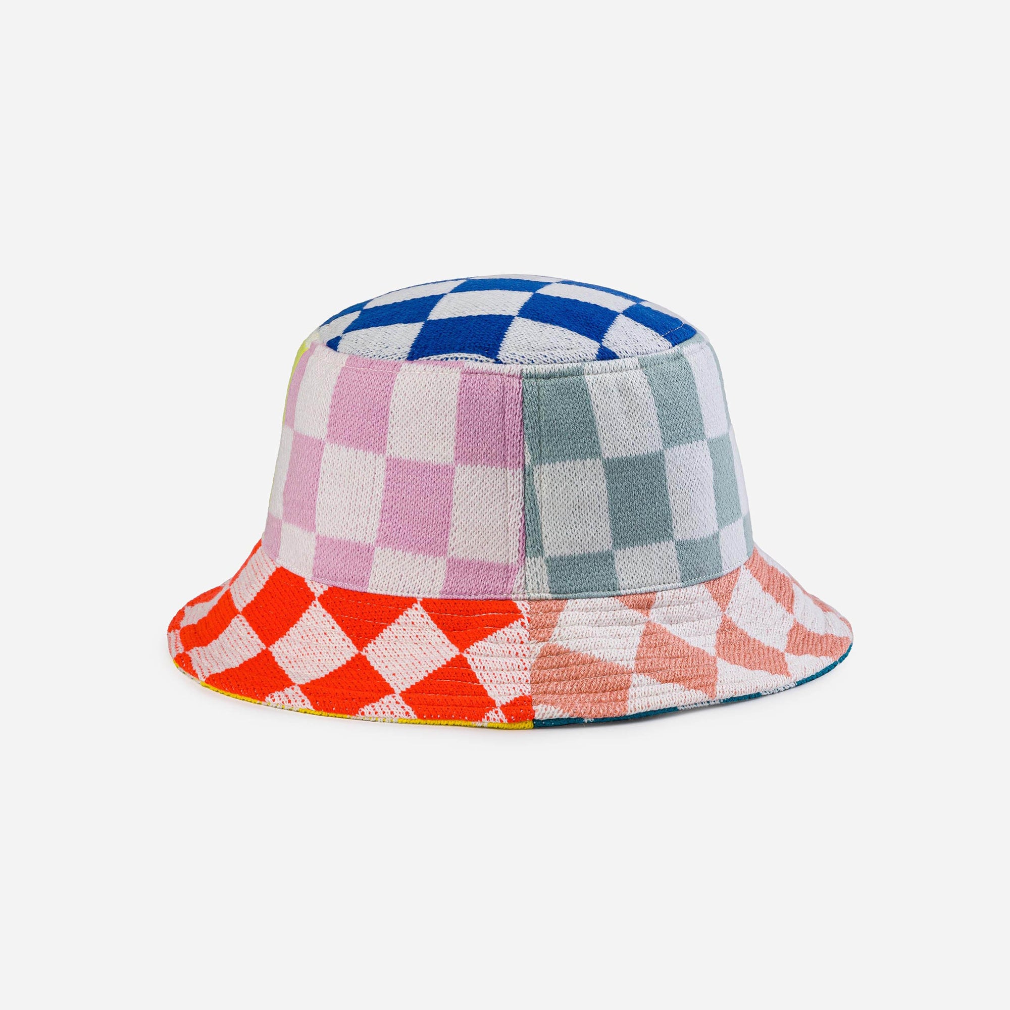 Verloop - Checkerboard Patchwork Bucket Hat -