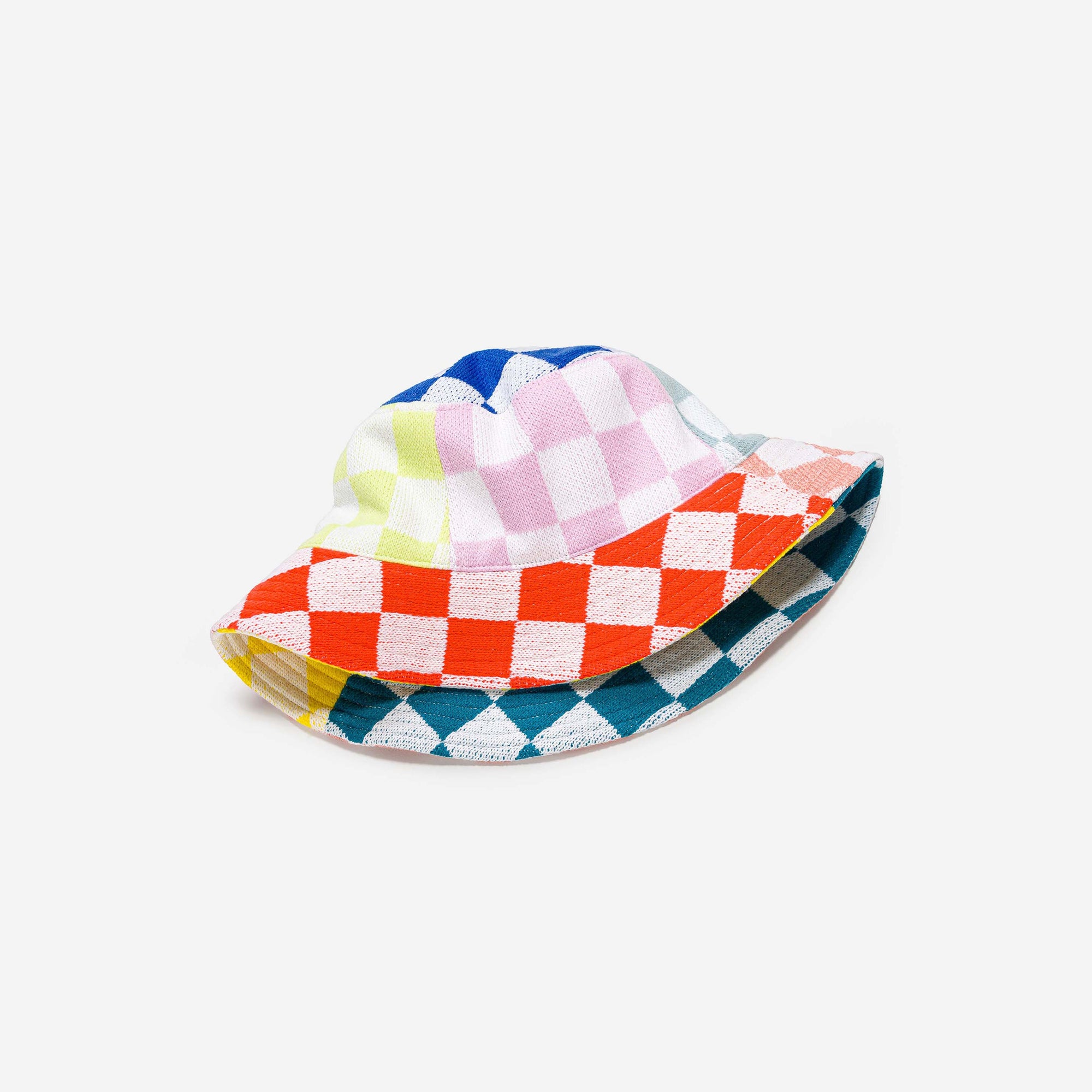 Verloop - Checkerboard Patchwork Bucket Hat -