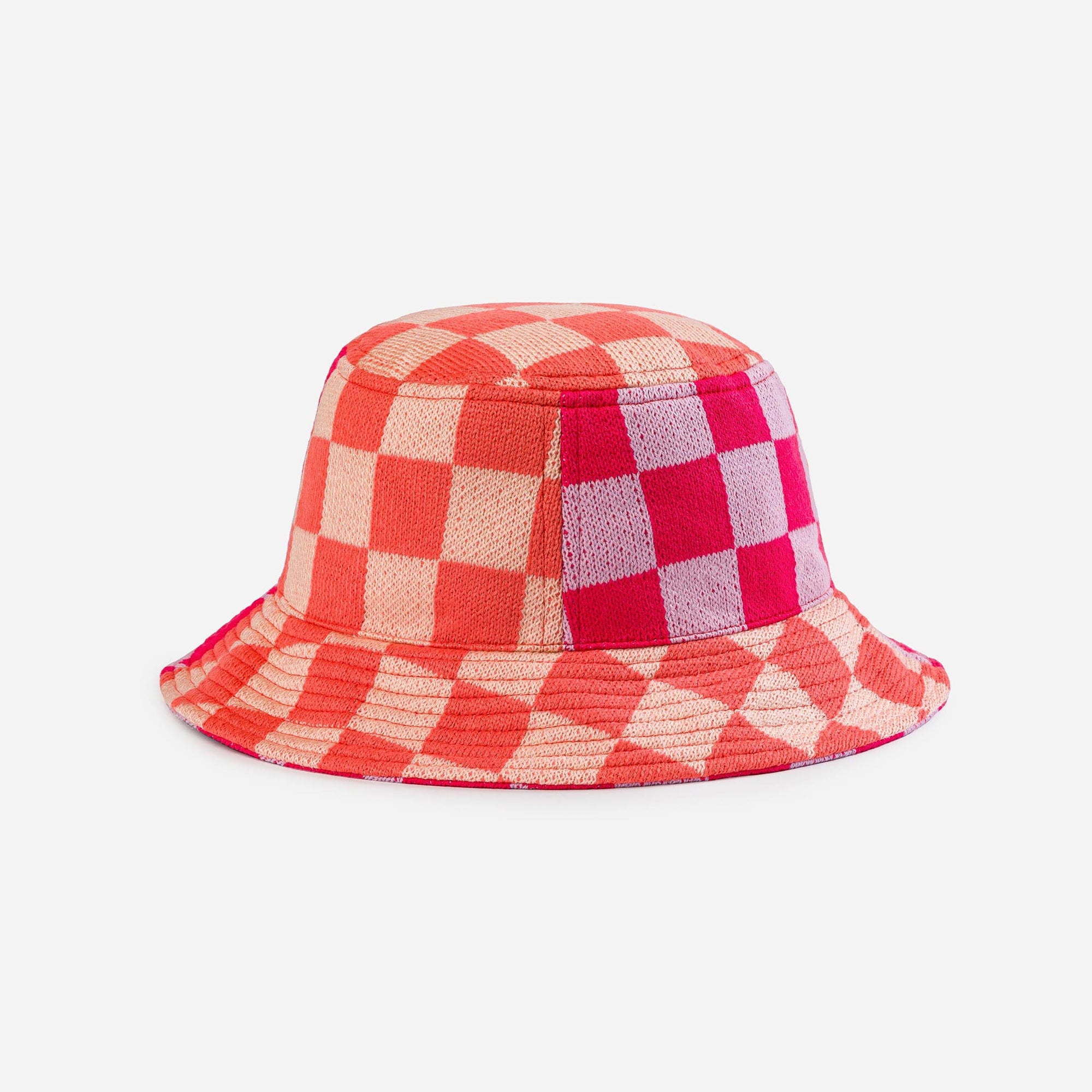 Verloop - Checkerboard Patchwork Bucket Hat -