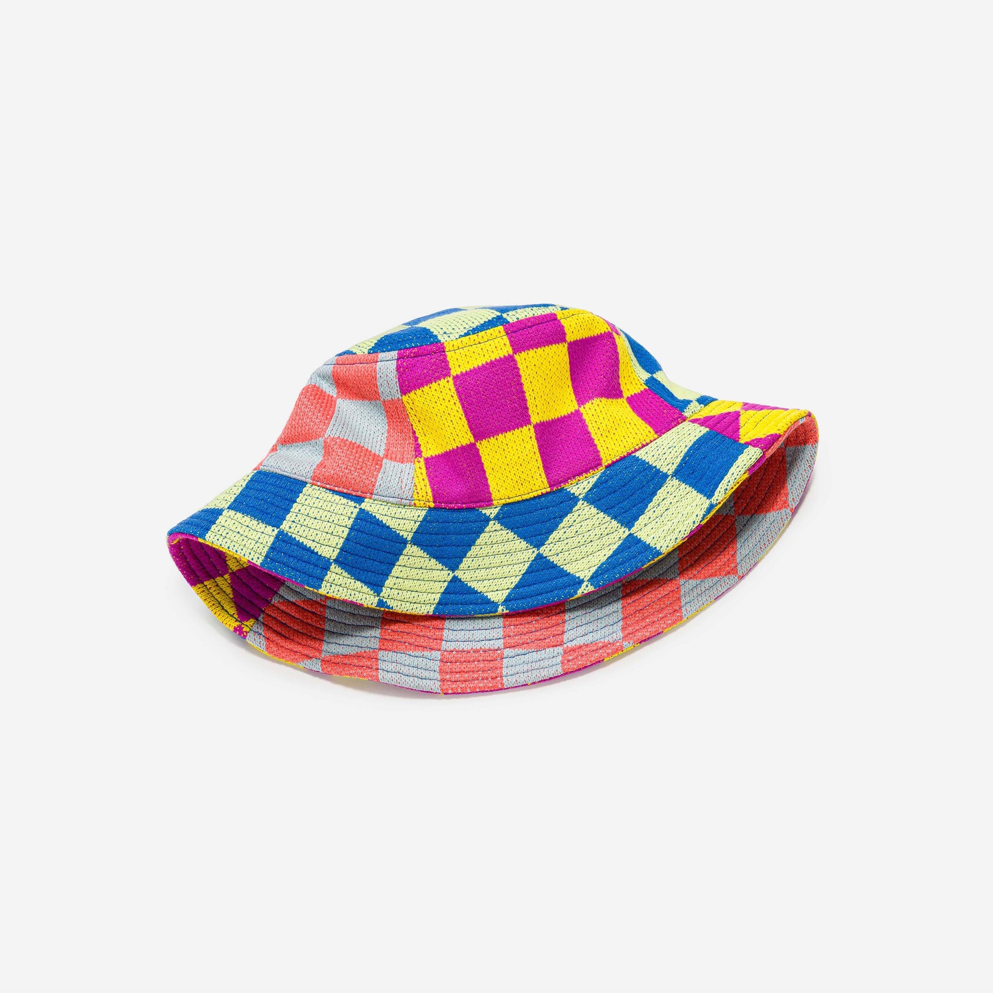 Verloop - Checkerboard Patchwork Bucket Hat -