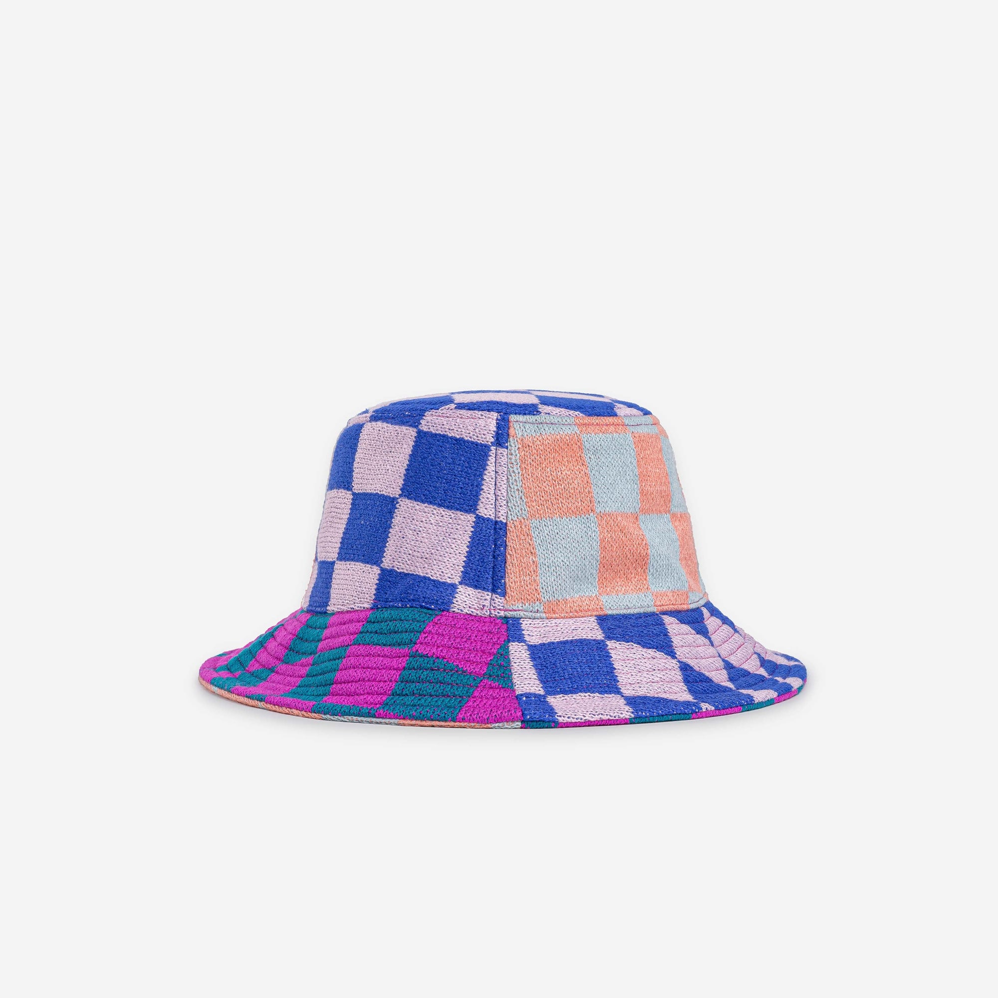Verloop - Checkerboard Patchwork Bucket Hat -