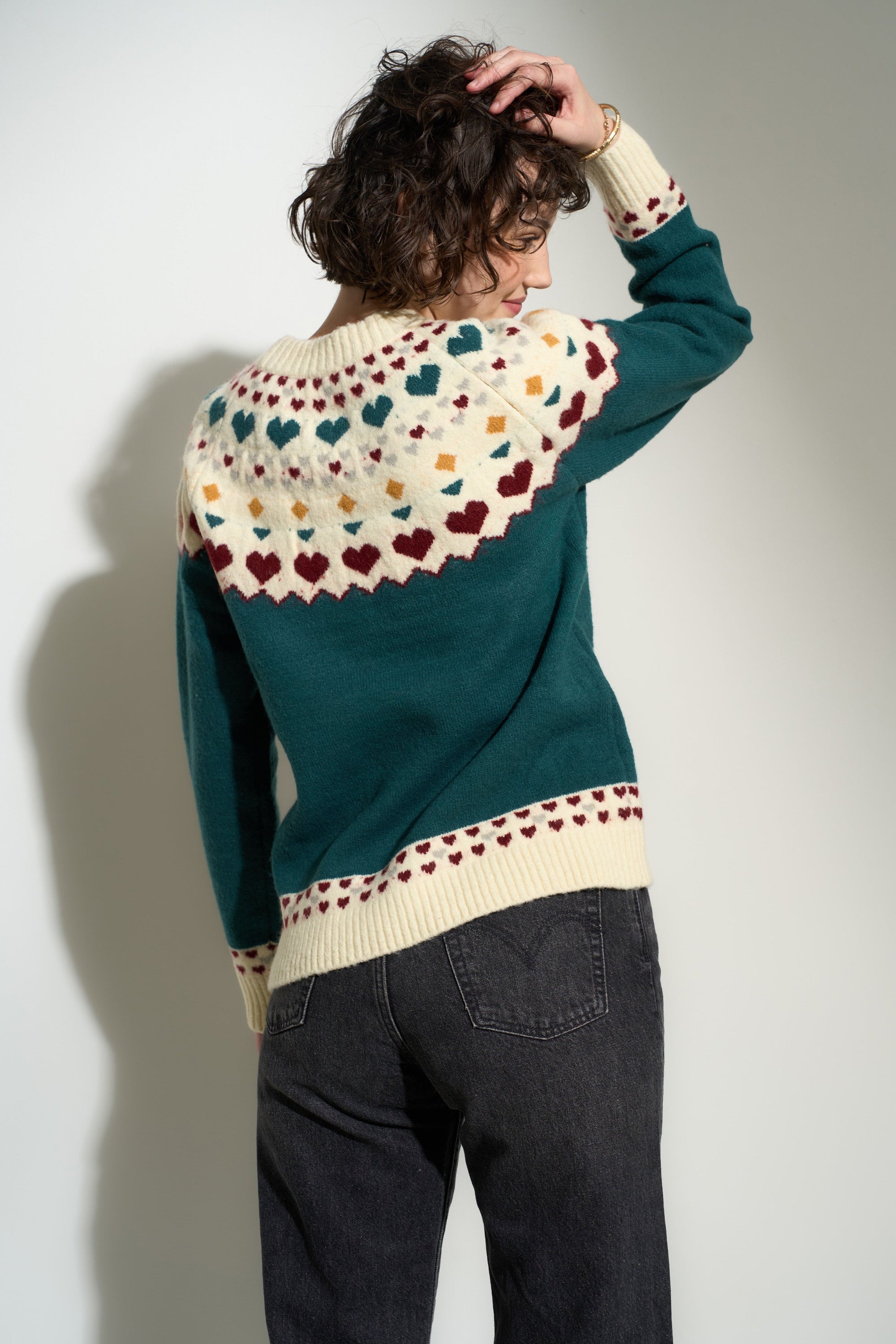 Callahan Knitwear - Heidi Sweater - Emerald -