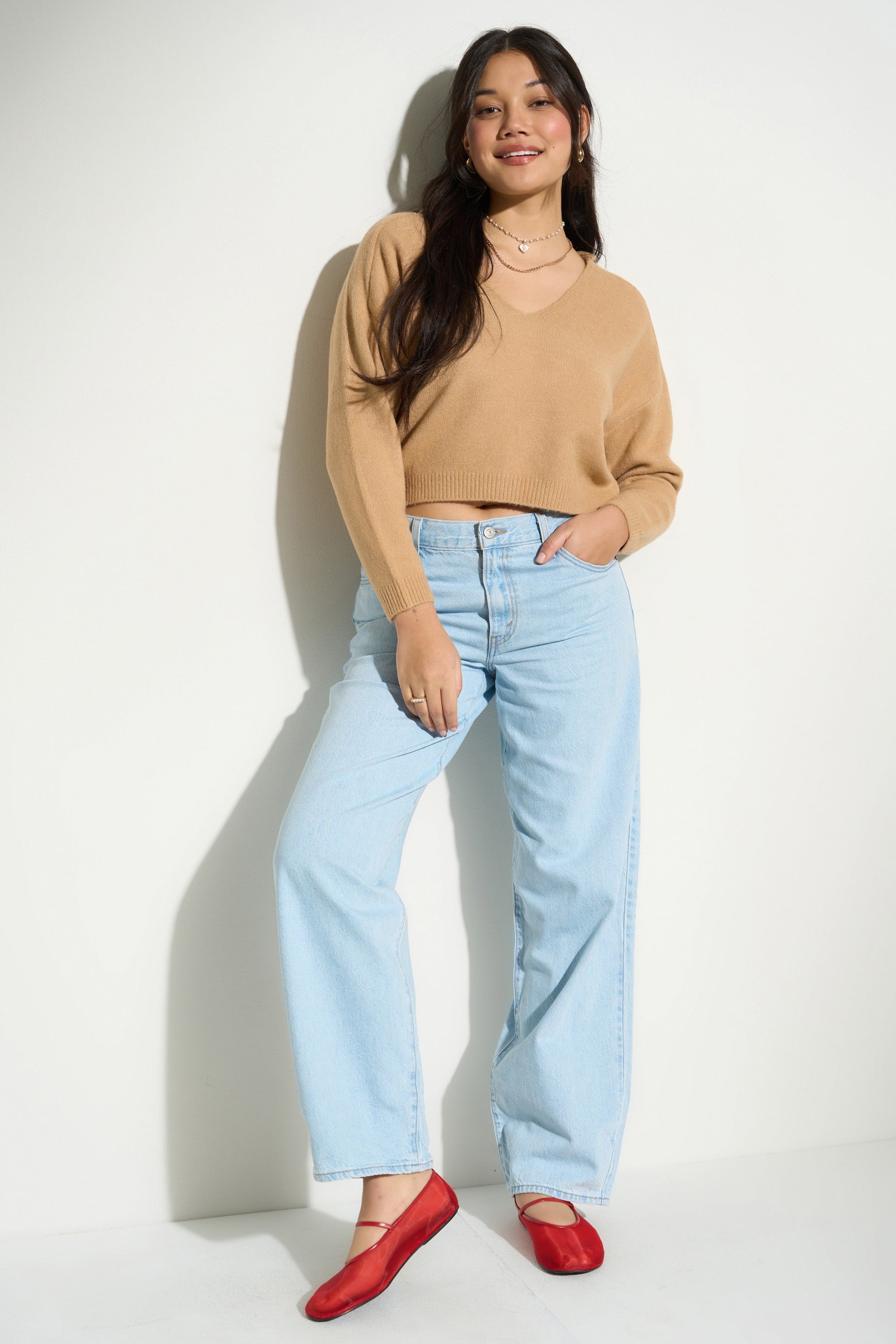 Callahan Knitwear - Camille Knit Pullover - Camel -