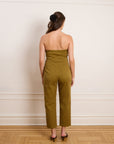 Loup - Beverly Strapless Jumpsuit - Chartreuse -