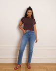 Loup - Winona High Rise Stovepipe Jeans - Indigo -