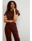 Loup - Agnes High Rise Painter Pants - Coffee -