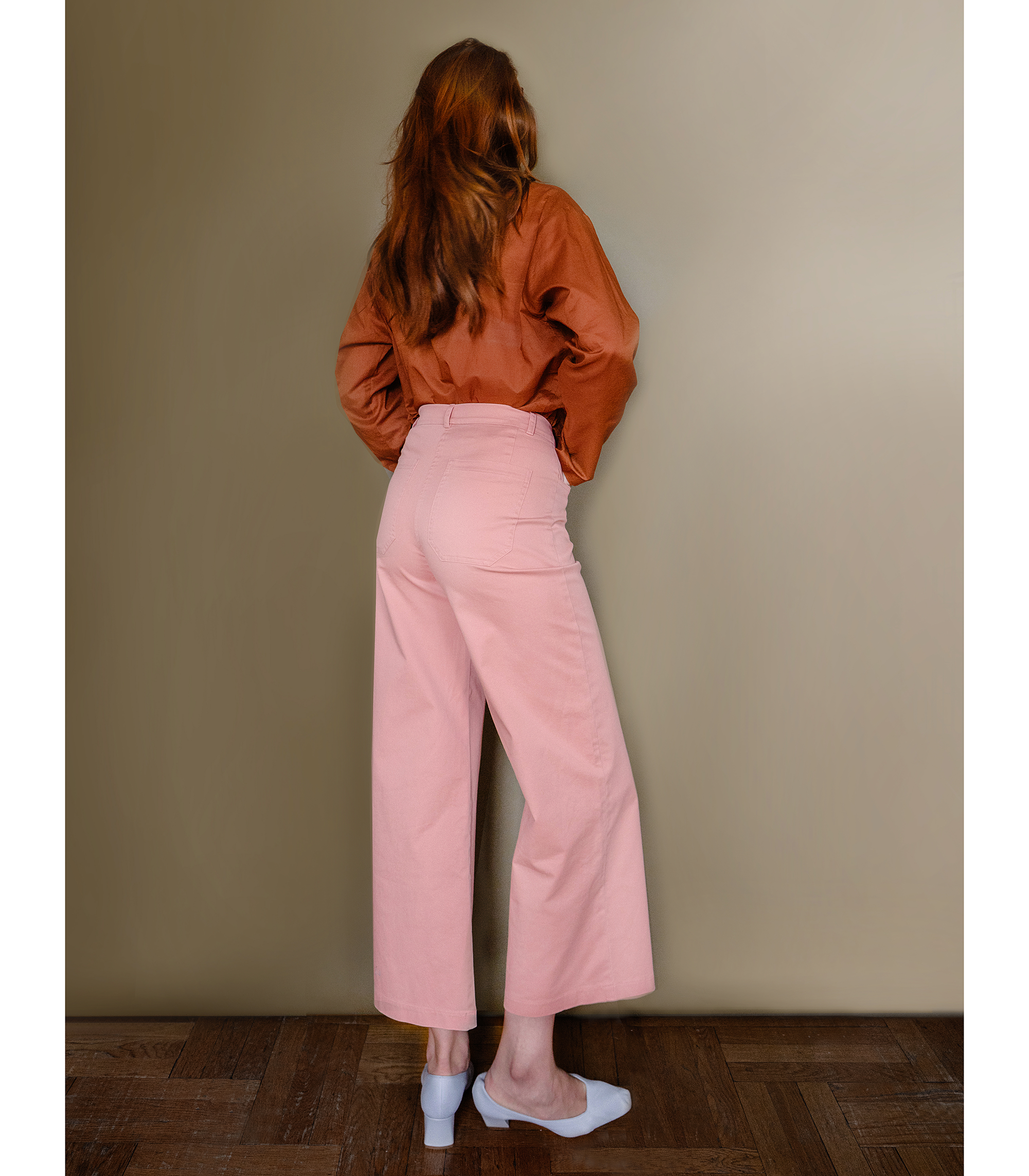 Loup - Toni Wide Ankle Pants - Rose (In Store Only) -