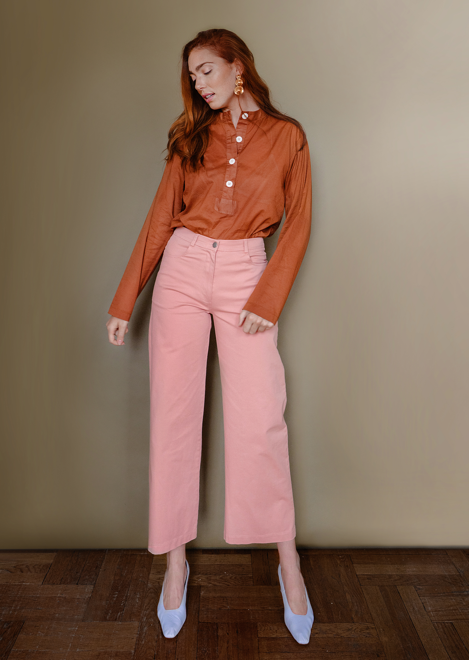 Loup - Toni Wide Ankle Pants - Rose (In Store Only) -