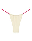 Montce - Cream Raspberry Binded Brasil Bikini Bottom -