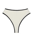Montce - Cream (Black Binded) Terry Rib Paula Bikini Bottom -