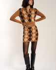 Callahan Knitwear - Dawn Mini Skirt - Chocolate -