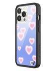 Wildflower iPhone case 13 Pro Dreamy Hearts Blue Pink Cute