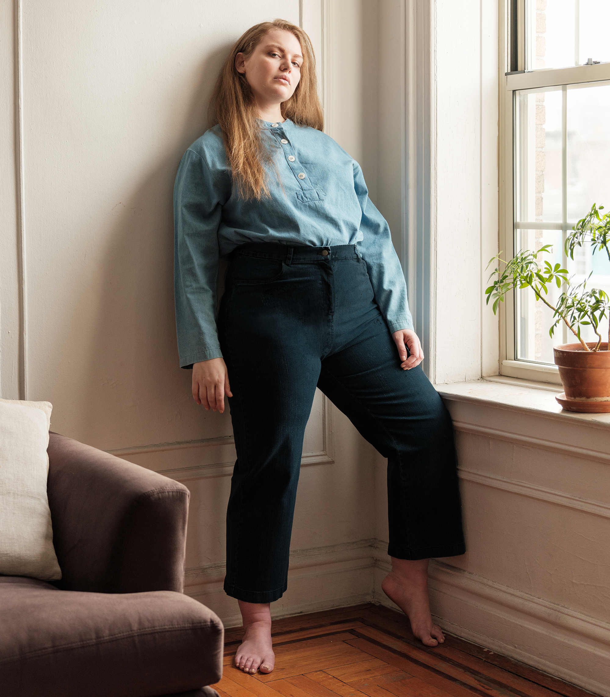 Loup - Parker Straight Leg Jeans - Dark Indigo -