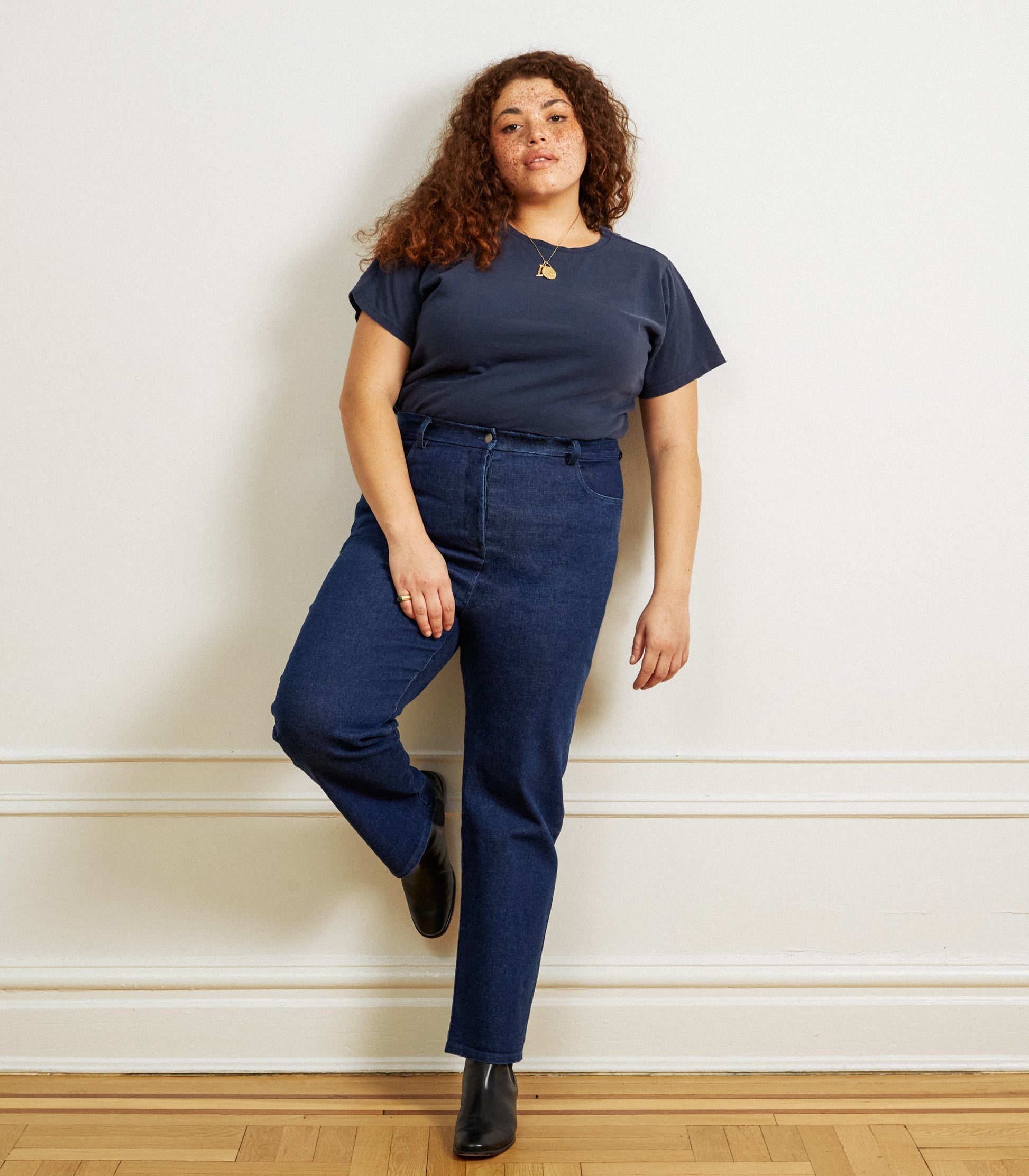 Loup - Parker Straight Leg Jeans - Dark Indigo -