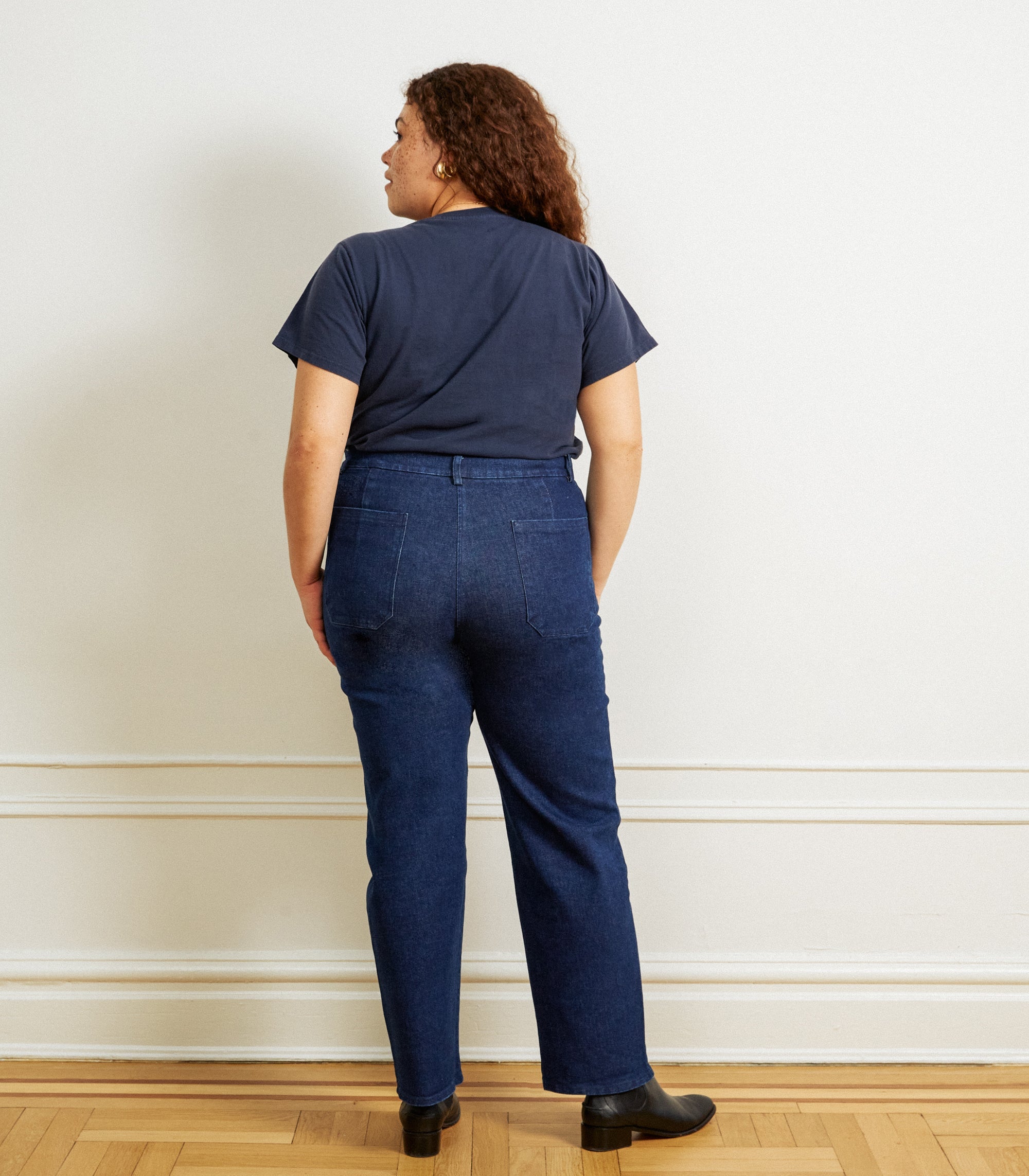 Loup - Parker Straight Leg Jeans - Dark Indigo -