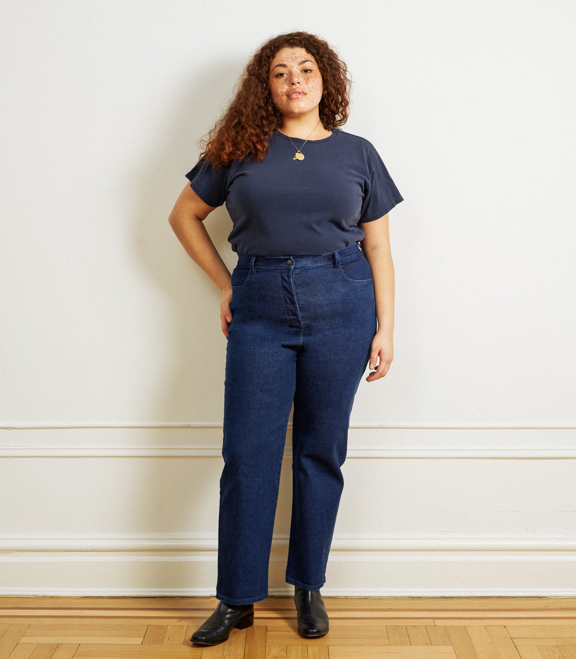 Loup - Parker Straight Leg Jeans - Dark Indigo -