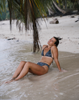 Noserider Surf Club - Medium Coverage Surf Bikini Bottom in Dark Tropics -