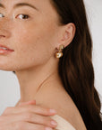 Ettika - Polished Double Pebble Drop Earrings - Gold -