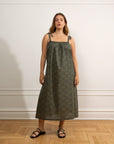Loup - Penelope Tie Strap Dress - Dark Floral -