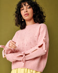 Gigi Knitwear - Bow Sweater - Pink -