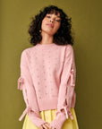 Gigi Knitwear - Bow Sweater - Pink -