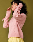 Gigi Knitwear - Bow Sweater - Pink -