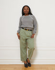 Elaine Pleated Tapered Trousers - Cardamom