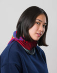 Verloop - Hi-Low Stripe Knit Balaclava -