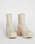 Intentionally Blank - Marlowe Vegan Platform Boot Cream Sole -