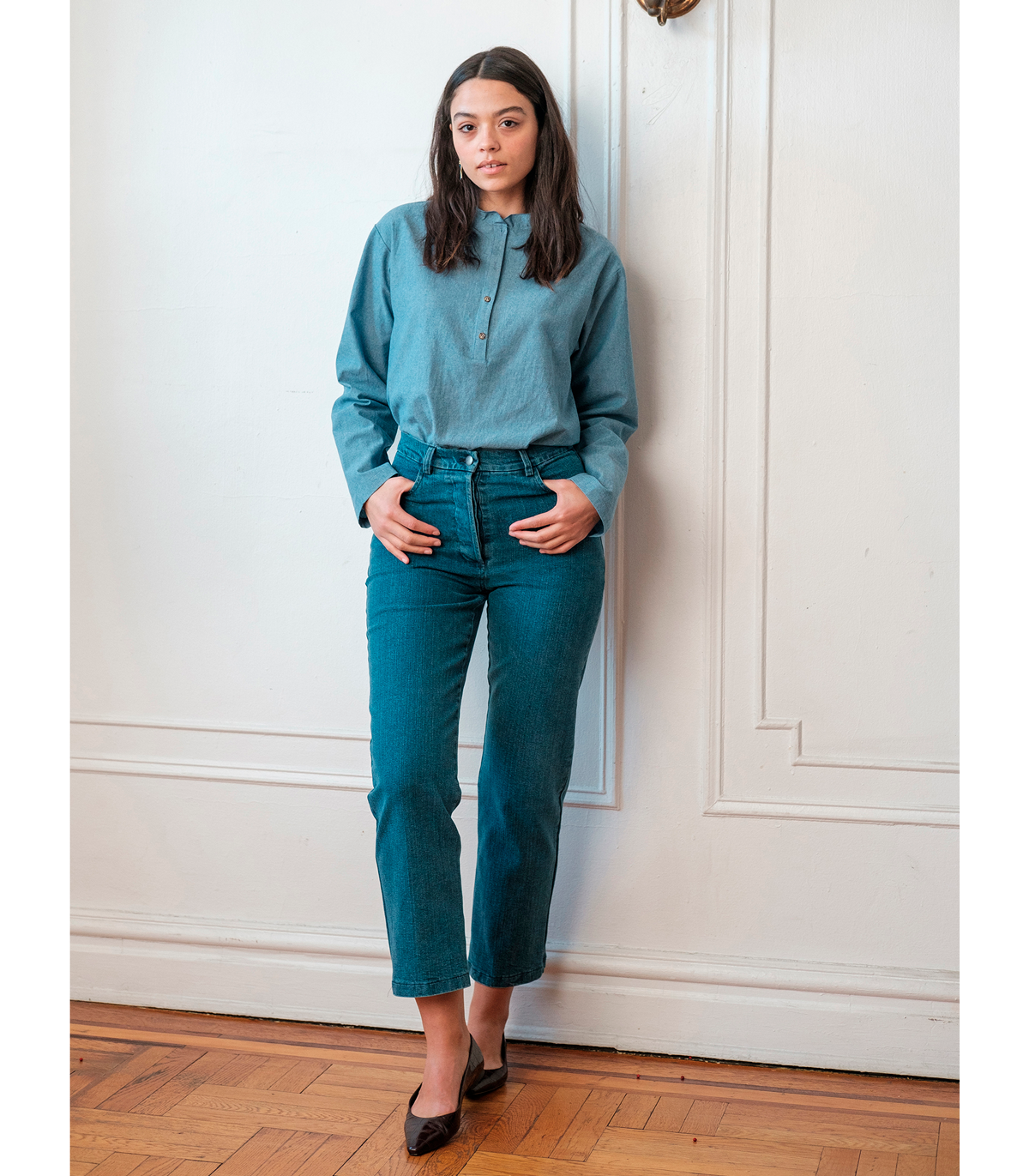Loup - Parker Straight Leg Jeans - Washed Indigo -