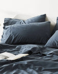 ettitude - Linen+ Bamboo Pillowcase Set - Ink
