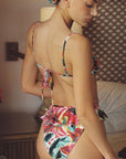 Montce - Isla Floral Tamarindo Ruffle Bikini Bottom -