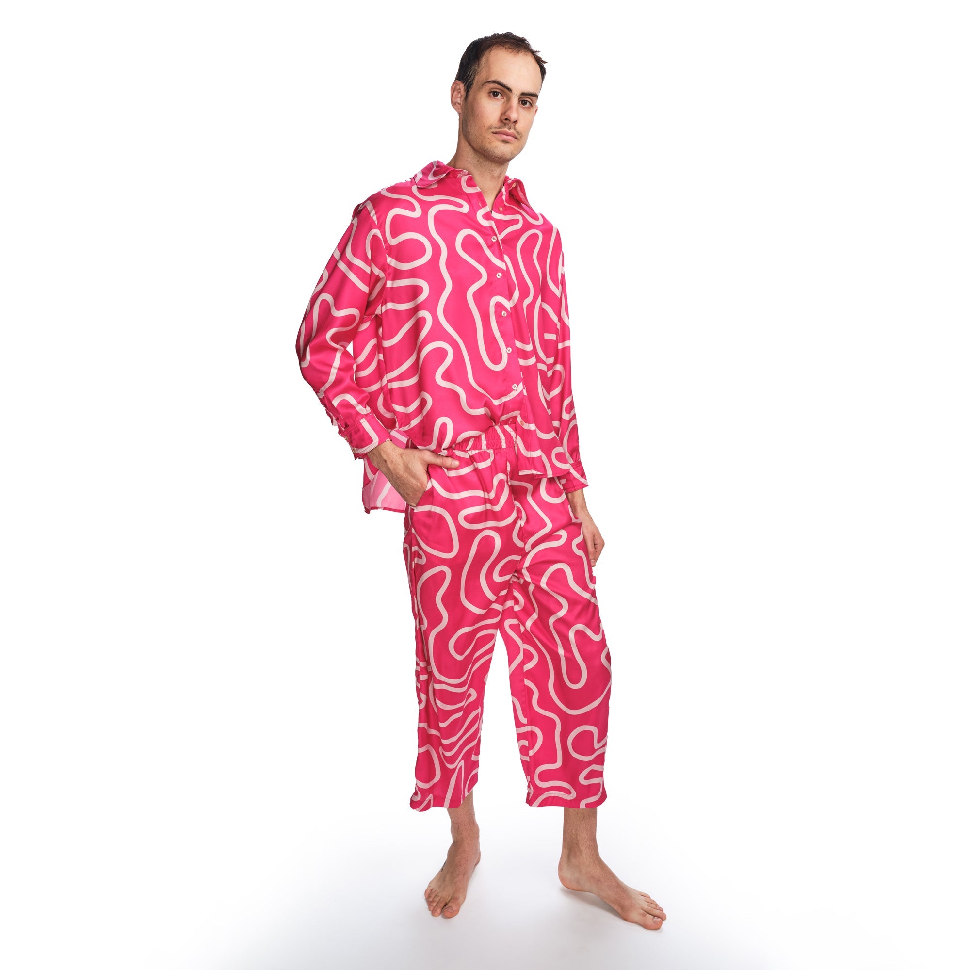 Boyko - Kitt Pants - Hot Pink Squiggle -