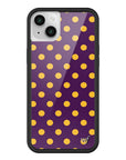 Wildflower iPhone case 13 Polka Dot | Purple and Yellow Cute