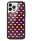 Wildflower iPhone case 13 Pro Max Polka Dot | Purple and Yellow Cute